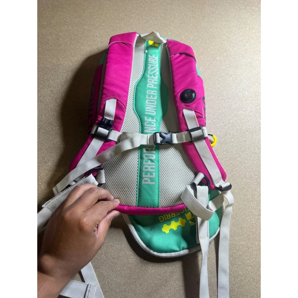 Geigerrig Rig Shot Hydration Pack Backpack Pink‎ Teal Outdoor Hiking Running